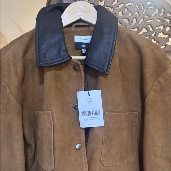 NEW NWT Reformation Veda Scottie Suede Jacket - Picture 5 of 6